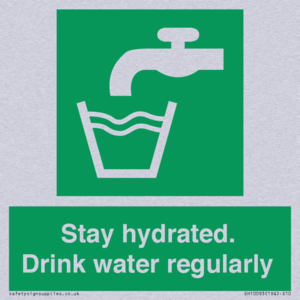 Stay hydrated. Drink water regularly 